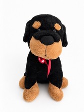 Dog Stuffed Animal Plush Toy Soft Plush Black Brown Cute Toy for Kids Gift