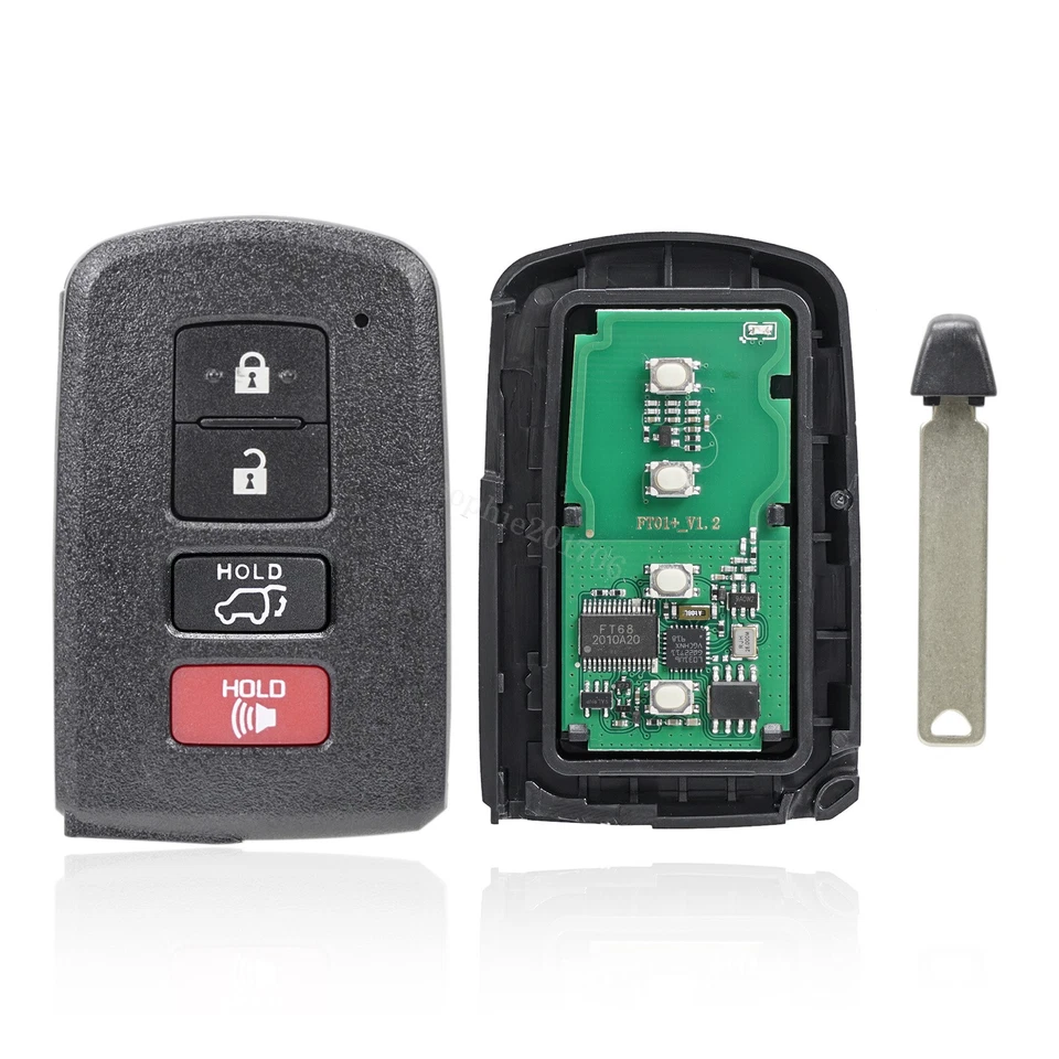 2 para TOYOTA HIGHLANDER Prox 2014-2019 Smart mando a distancia sin llave llavero HYQ14FBA Foto 4 de 4