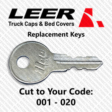 Leer Truck Bed Cap Cover Replacement Key Cut To Code 001 - 020