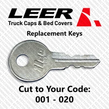 Leer Truck Bed Cap Cover Replacement Key Cut to Code 001 - 020