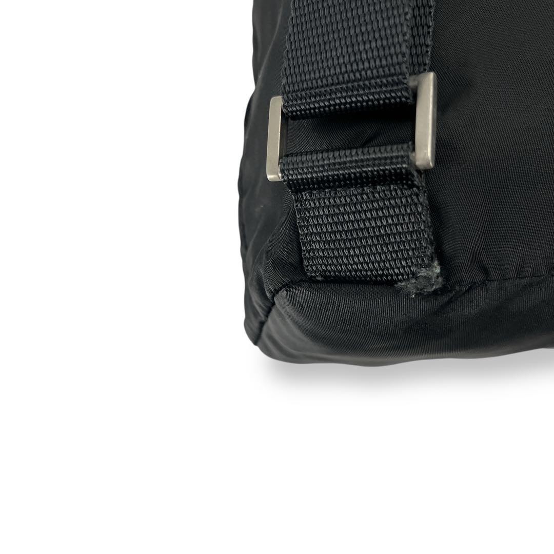 Prada Mini Backpack Drawstring Triangle Logo Blac… - image 9