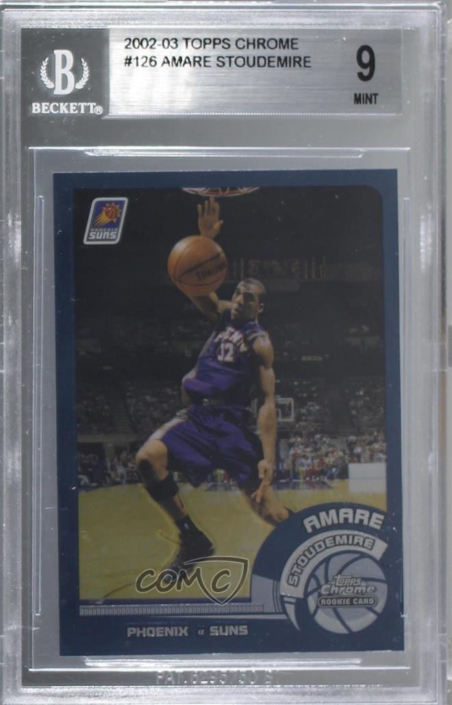 2002-03 Topps Chrome Amare Stoudemire Amar'e Stoudemire #126 BGS 9 MINT gp3