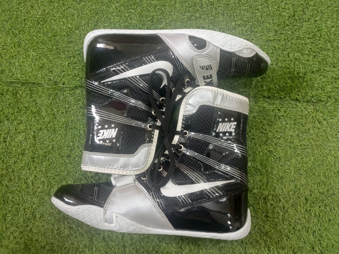 Nike Hyper KO 2 Black Silver Boxing Boots for Men in All Sizes | eBay