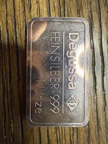 Vintage Degussa Feinsilber GERMANY 1 oz .999 Fine Silver Bar FORD T-MODELL - Picture 2 of 3