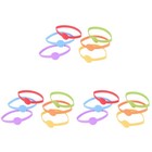  3 Pack Identification Circle Cup Silicone Label Wine Decorative Accessories