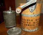 Rare antique White Mountain Triple Motion crank 1 quart ice cream freezer
