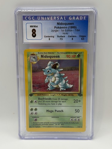 Nidoqueen (1st Edition) graded CGC 8 for sale on eBay