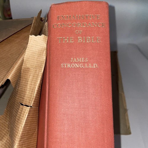 Vtg 1950 The Exhaustive Concordance Of The Bible By J Strong 2000 Pages Approx - Picture 3 of 24