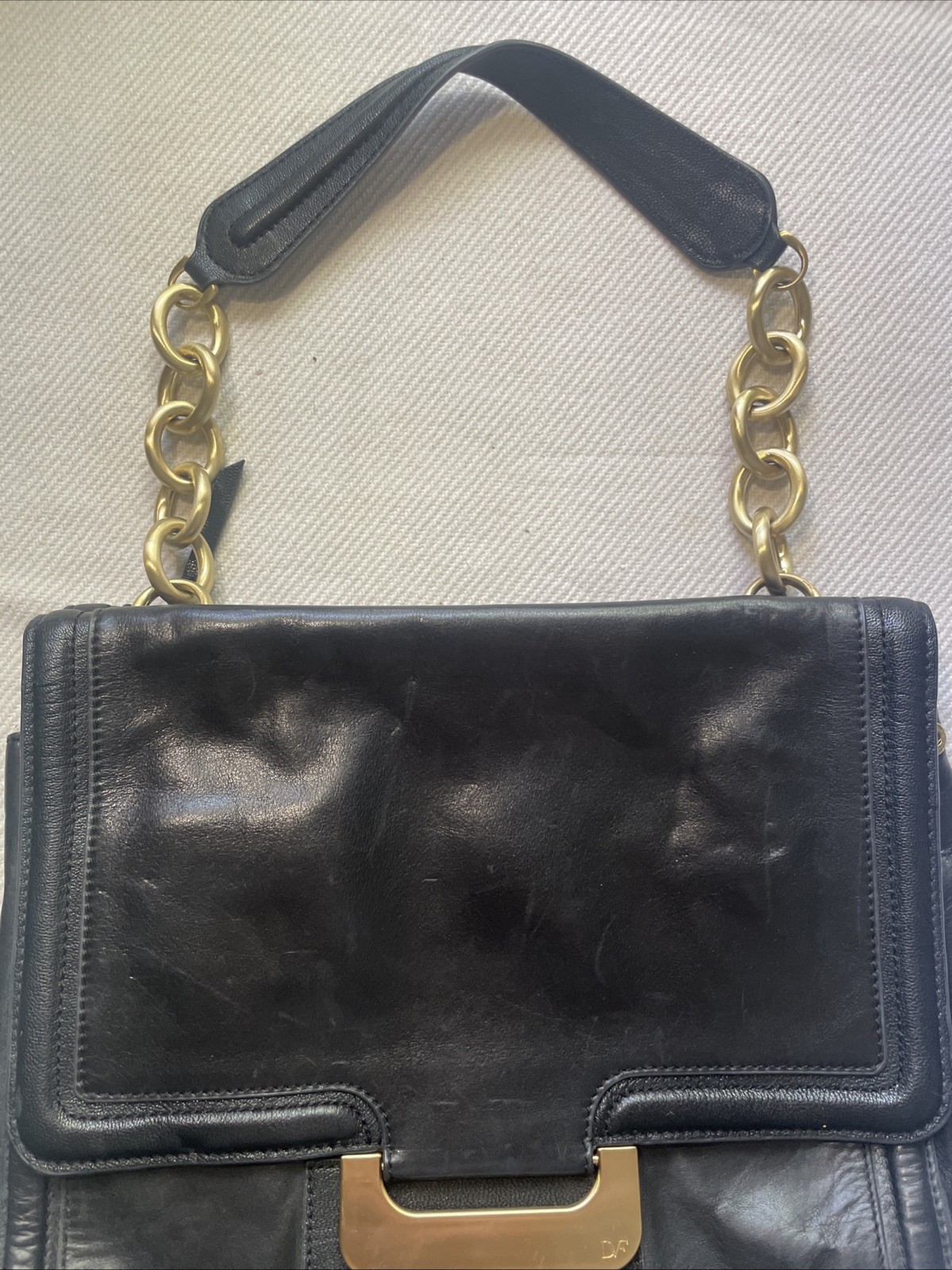 Diane Von Fürstenberg DVF Black Leather Harper Connect Shoulder | Crossbody bag image 3