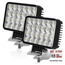 LED Tractor Lights 2PCS 6 Inch 10000LM 12v LED Flood Light Square LED Work
