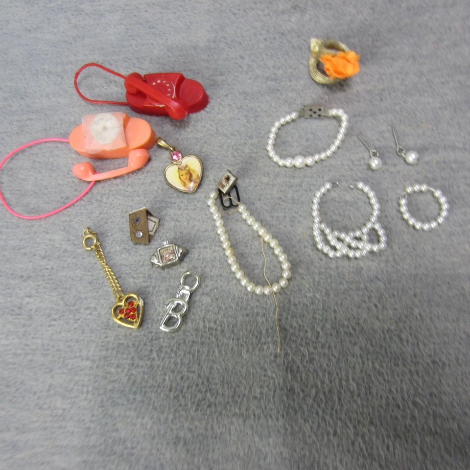 Lote Accesorios Muñeca Barbie Vintage Joyería Japón Foto 3 de 4