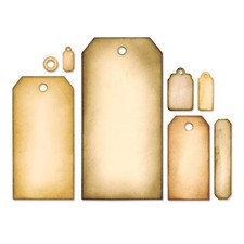 Fustelle Big Shot Sizzix Framelits Raccolta Di Tag Scrapbooking