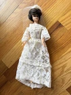 Vintage 1962 Mattel Midge Barbie Doll Bubble Cut Brunette W/Wedding Dress