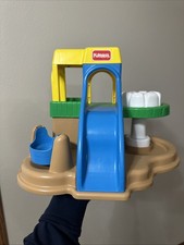 RARE 1995 Weebles Playground Merry Go Round Playskool 5245 Toy