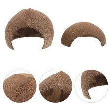 4pcs Coconut Reptile Hideouts: Aquarium Shrimp Cave for Hermit Crab Tank