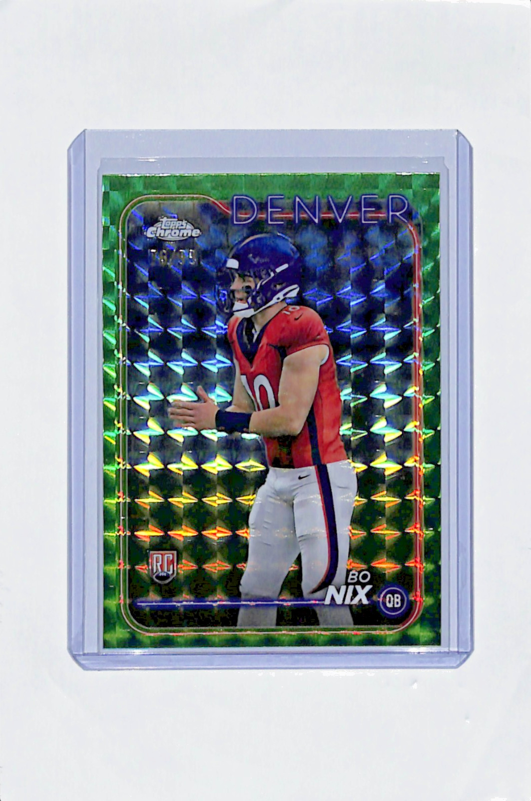 2024 TOPPS CHROME GREEN GEOMETRIC BO NIX ROOKIE #206 RC /99