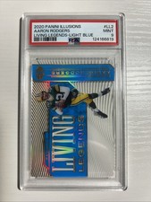 2020 Illusions - Living Legends Aaron Rodgers #LL2 Light Blue /299 PSA 9 POP 1