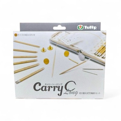 Tulip Interchangeable Bamboo Needle Set Carry C Long Gray TCC-07 New
