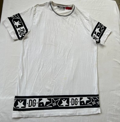 Dolce & Gabbana D&G Millennials Star Print T-Shirt White Men s Size M/L