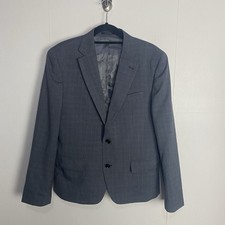 Charles Tyrwhitt Sport Coat Gray Wool 2 Button Slim Fit Blazer Size 40R.