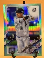 2021 Chrome NPB Nippon Professional Baseball Aqua Refractor Akito Takabe /199