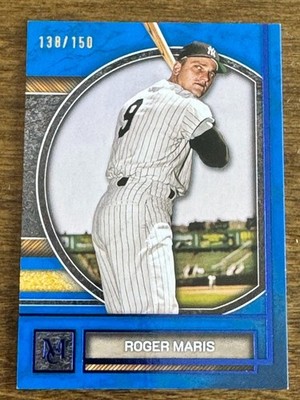 2025 Topps Museum Collection Roger Maris #85 Sapphire /150 New York Yankees