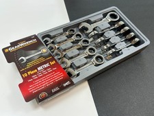 New Gearwrench 9520d 10mm-19mm Metric 12 Point Stubby Ratcheting Wrench Set