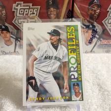 Randy Johnson 2026 Topps Profiles Ken Griffey Jr #TP-25! 2 Card Min! See Desc!