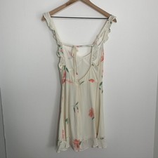 Reformation Petals Floral Mini Ruffle Dress Womens Size 0 
