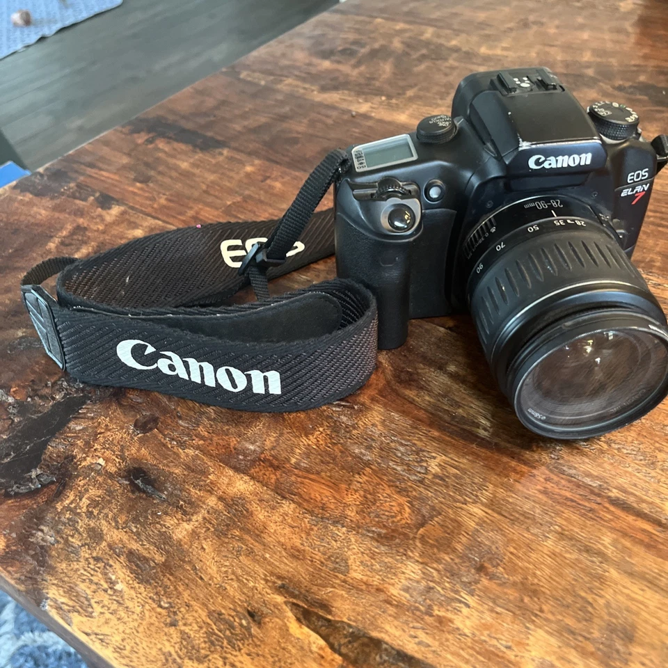 Canon EOS Elan 7E Camera w/ Canon 28-90 mm EF Zoom Lens. Film - Image 2 of 4