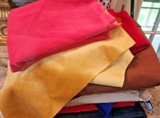 Velvet Fabrics Scraps Multi-colored Crafts Se...