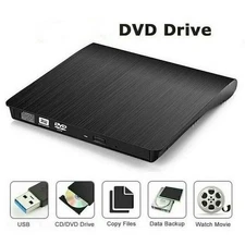 USB External Optical Drive DVD/CDRW Desktop Laptop Universal Slim CD Burner