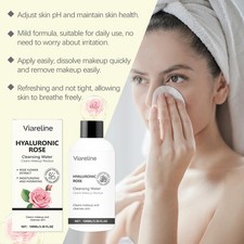 Rose Micellar Water Gentle Hydrating Refreshing Non-Drying Face Makeup Remover