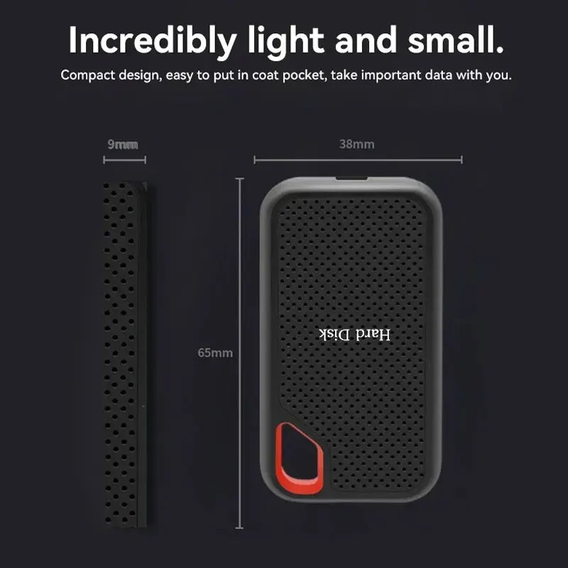 Portable Drive 4TB External Hard Drive Classic Black - PC Laptop and MAC