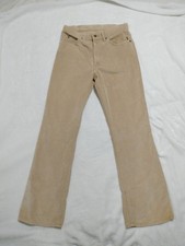 Vintage Levis 517 1523 33x32 Brown Corduroy Boot Cut Pants 1980s USA Look