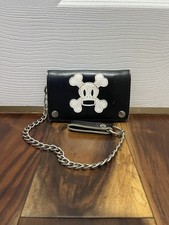 Paul Frank Black Chain Wallet Julius Monkey Y2K Skate Punk Biker Wallet