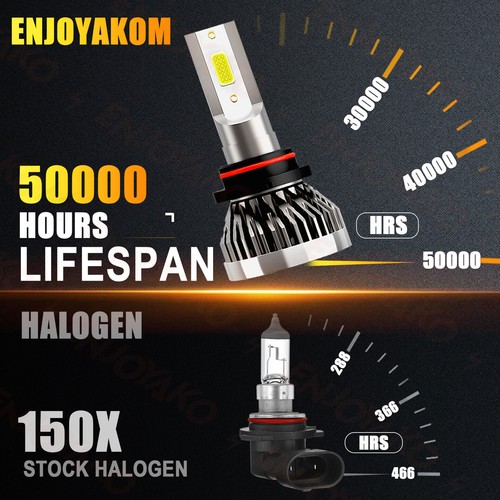 For Chevrolet Silverado 1500 HD 2003-2006 LED Headlights Hi/Low+Fog Light Bulb - Picture 5 of 11