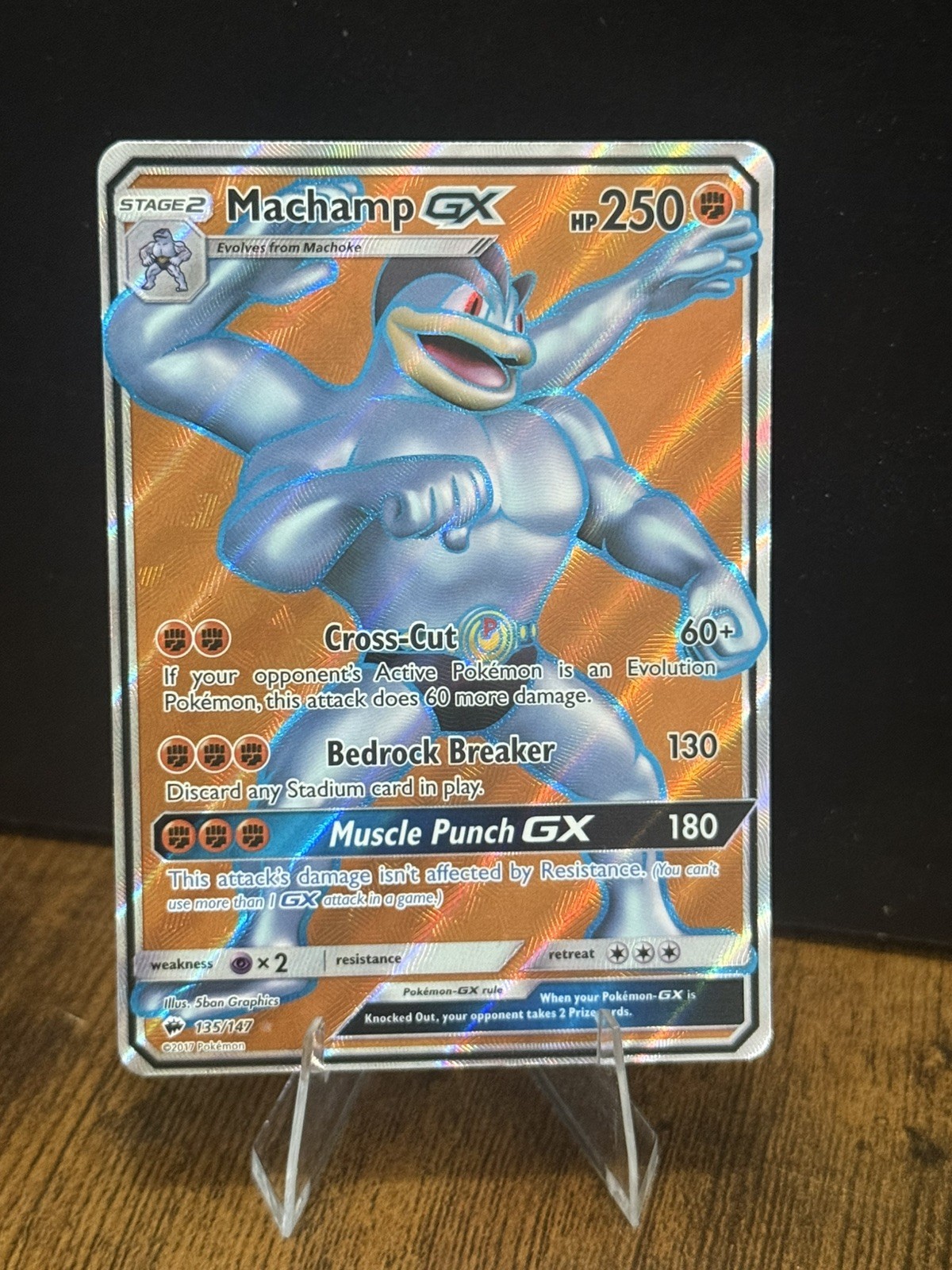 Machamp GX (Full Art) Ultra Rare SM - Burning Shadows 135/147 NM
