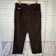 Empyre Y2K Corduroy Relax Baggy Pants Skater Grunge Java Brown Men s Size 36x30