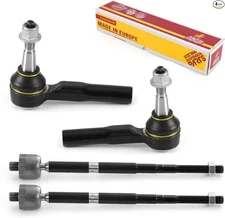 Premium Chassis Parts - 4 PC Inner & Outer Tie Rod End Kit Fits 10-17 Equinox,