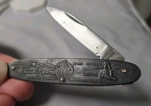 Vintage 1982 Worlds Fair Parker Cutlery Bronze Pocket Knife Knoxville Tennessee