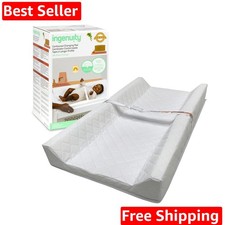 Contoured Changing Pad Includes Waterproof Changing Liner and Safety Fasten...