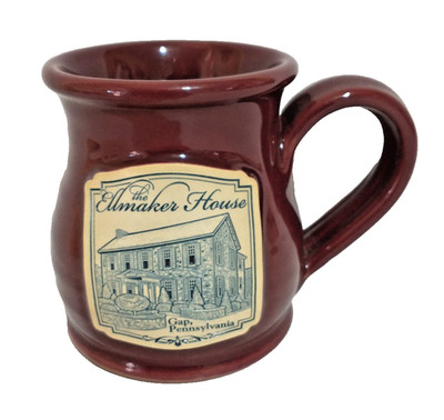 The ELLMAKER HOUSE - Gap Lancaster PENNSYLVANIA / PA. - Deneen Pottery - ART MUG