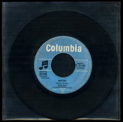Vinyl-Single EDITH PIAF MILORD   JE SAIS COMMENT 7-Inch Columbia 