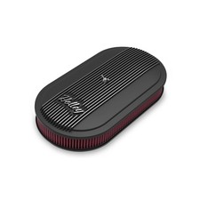 Holley 120-402 Vintage Series Oval Air Cleaner - Satin Black Machined Holley 120-402 Vintage Series Oval Air Cleaner - Satin Black Machined