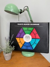 Habit Tracker Calendar Wall Mounted Undated Goal Planner Family Stickers set