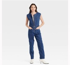 Women's Tailored Denim Jumpsuit - Universal Thread Size 2