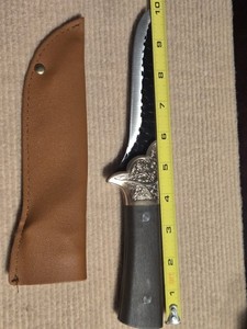  Fixed Blade  Knife 4" Butcher Knife High Carbon Steel Kitchen Knife with Sheath
