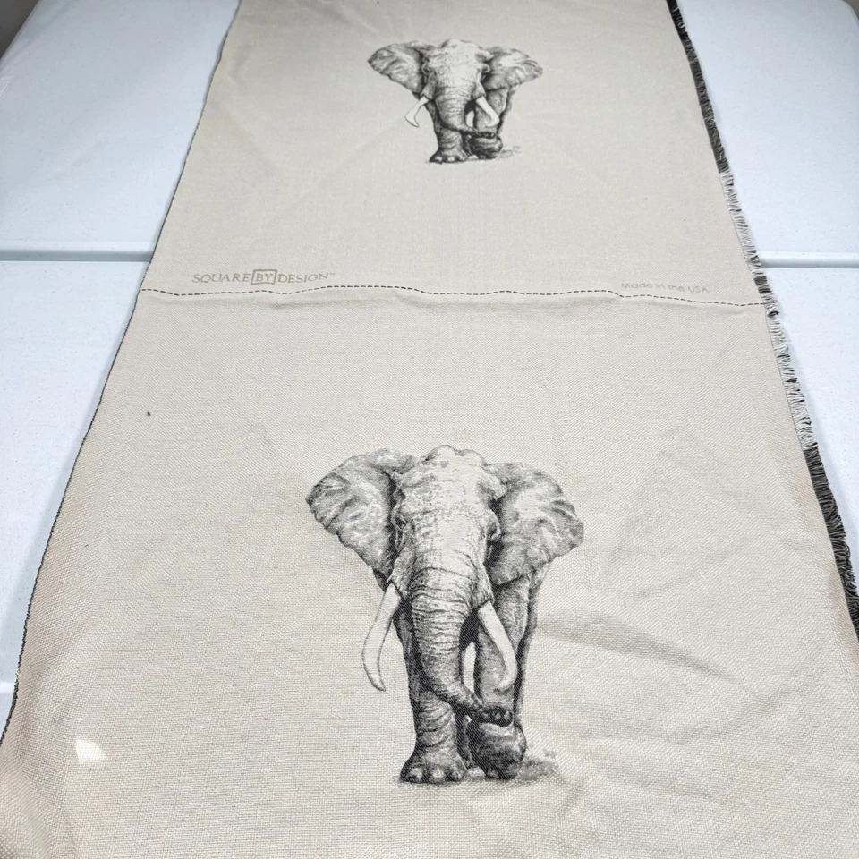 cuadrado por diseño tapicería tela panel gris elefante ee. uu. tejido 26x26 Foto 2 de 4