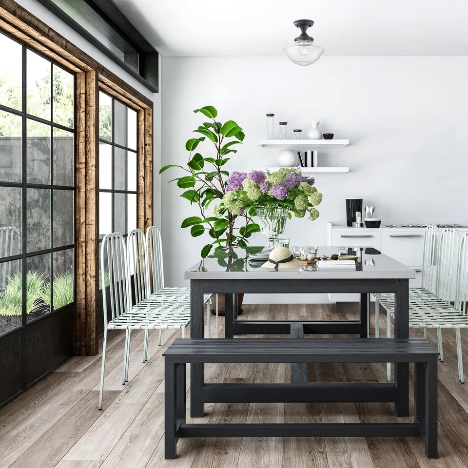 Elegante luz de techo escolar, LED regulable, negro mate y vidrio, 800 lúmenes Foto 4 de 4